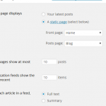 Blog Reading Settings