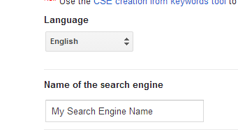Language And Search Name