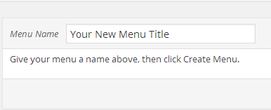 Menu Title