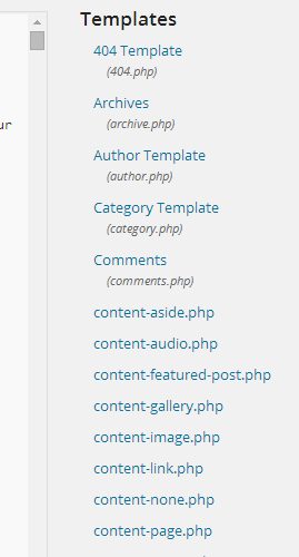 Editor Section Links