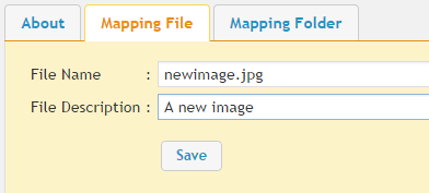 Mapping File Tab