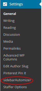 SidebarAutomizer Menu