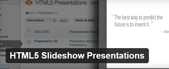 HTML5 SlideShare Presentations Plugin