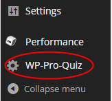 WP Pro Quiz