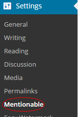 Mentionable Settings