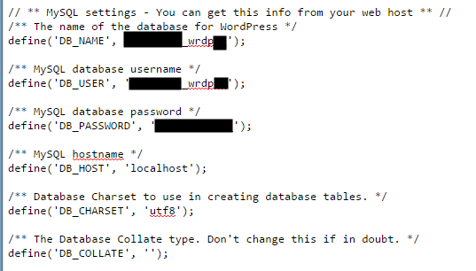 Database Code