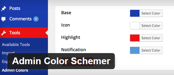 Admin Color Schemer
