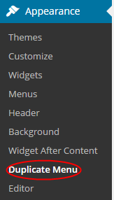 Duplicate Menu Plugin