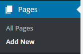 Page Add New