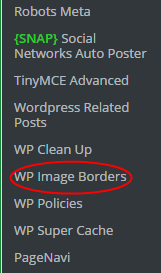 WP Image Borders Settings