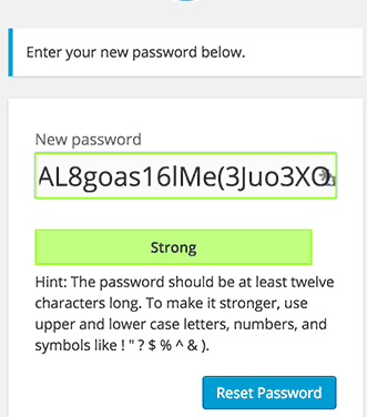 Password Reset
